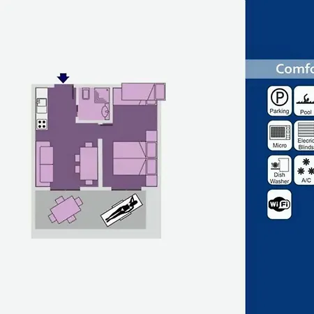 Daire Comfortable Flat On The Floor Bibione